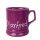 Lila Tasse England mit Namensschriftzug