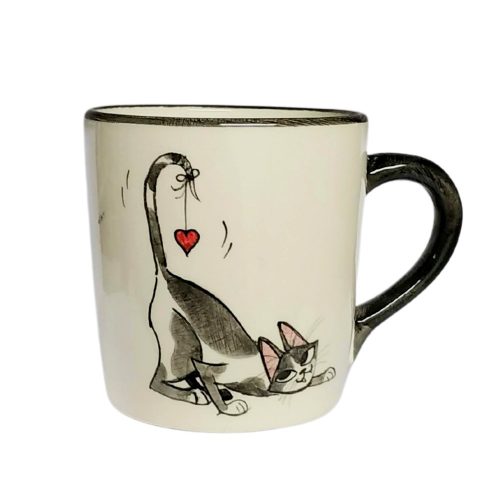 Tasse mit lustiger Katze Schmeichelhaft