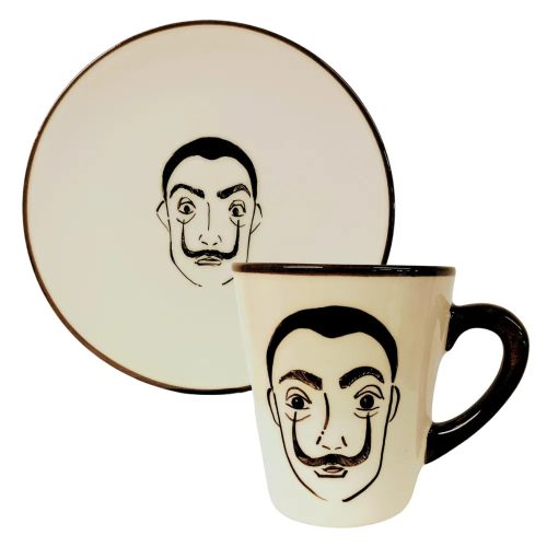 Tasse und Frühstücksteller Dali