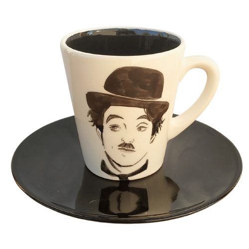 Tasse und Frühstücksteller Charlie Chaplin 