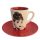 Tasse und Frühstücksteller  Audrey Hepburn