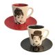 Tasse und Frühstücksteller Audrey und Chaplin 