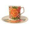 Tasse und Frühstücksteller blume FL001