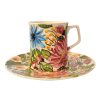 Tasse und Frühstücksteller blume FL002