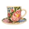 Kaffeetasse und kleiner Teller blume FL002 