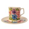 Tasse und Frühstücksteller blume FL004