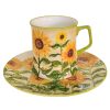 Tasse und Frühstücksteller Sonnenblume 