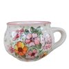 Töpfchen Tasse mit Hundsrose Wildblume motive