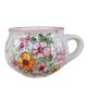 Töpfchen Tasse mit Hundsrose Wildblume motive