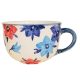 Jumbo tasse blaue blumen