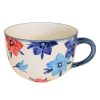 Jumbo tasse blaue blumen