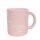 Pastellrosa Standard Tasse mit Namensschriftzug