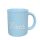 Pastellblaue Standard Tasse mit Namensschriftzug