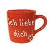 Rot Herz Tasse mit Namensschriftzug