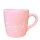 Pastellrosa Herz Tasse mit Namensschriftzug