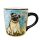 Tasse mit Hund Mops