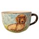 Jumbo Tasse mit Hund Brauner Dackel