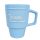 Pastellblaue Riesige 7 dl Tasse mit Namensschriftzug