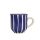 Kaffeetasse Blau/gestreift