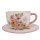 Hundsrose Wildblume Jumbo Tasse und Frühstücksteller