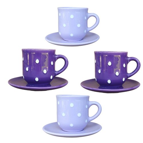 Kaffeetasse und kleiner Teller 4-telig gemischtes set