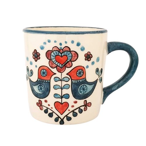 Tasse blauer vogel